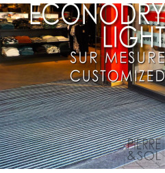 EconoVilt Light - Tapete de perfil de alumínio coberto com fibras de polipropileno - Verimpex