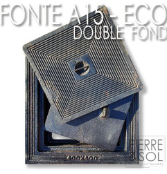Couvercle en fonte double fond pour regard d'inspection A15 - ECO