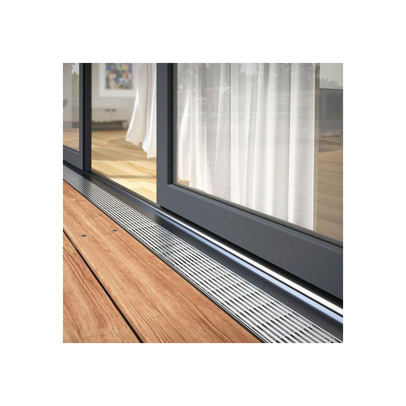 Highline - Caniveau pied de façade en inox - ACO Highline - Caniveau pied de façade en inox - ACO