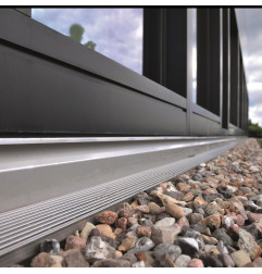 Stainless steel facade drainage channel - Highline - ACO