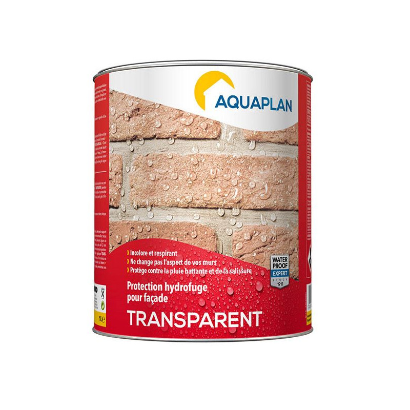 Transparent - Water repellent protection for facades - Aquaplan