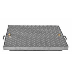 Watertight access hatch in steel and 5/7 checkered plate - Alutrap RL - Rosco