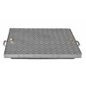 Access hatch in steel and 5/7 treaded sheet - Alutrap RL - Rosco