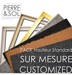 PACK SUR MESURE - Paillasson + Cadre - Hauteur standard 26 mm