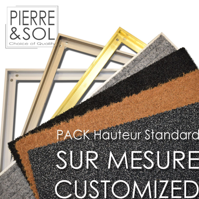 PACK Paillasson et Cadre - SUR MESURE Hauteur standard