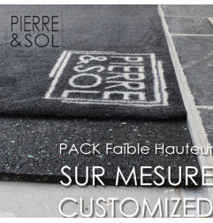 PACK SUR MESURE - Paillasson + Cadre - Hauteur réduite 16 mm