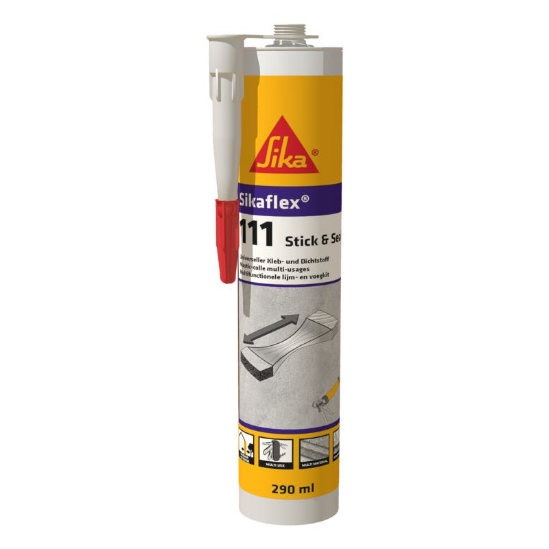 SikaFlex-111 Stick & Seal - Mastic et colle mono-composant élastique EC 1 PLUS - Sika SikaFlex-111 Stick & Seal - Mastic et colle mono-composant élastique EC 1 PLUS - Sika