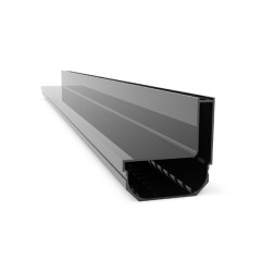 SideDrain EURO قناة مشقوقة من الألومنيوم أنثراسايت - L&S