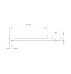 Margelle en Pierre Bleue du Vietnam - Taille ancienne - Retombée - Bord arrondi 180° adouci