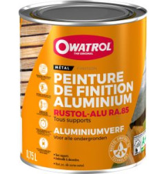 Rustol Alu RA.85 - Peinture de finition aluminium tous supports - Owatrol