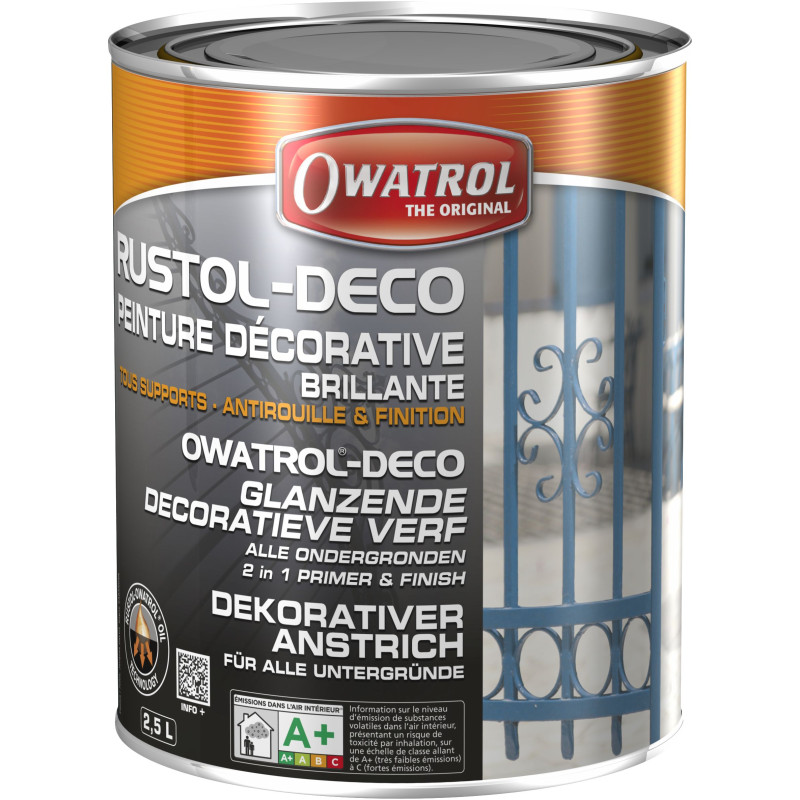 Rustol Deco - Alkyd-Decklack für alle Untergründe - Owatrol