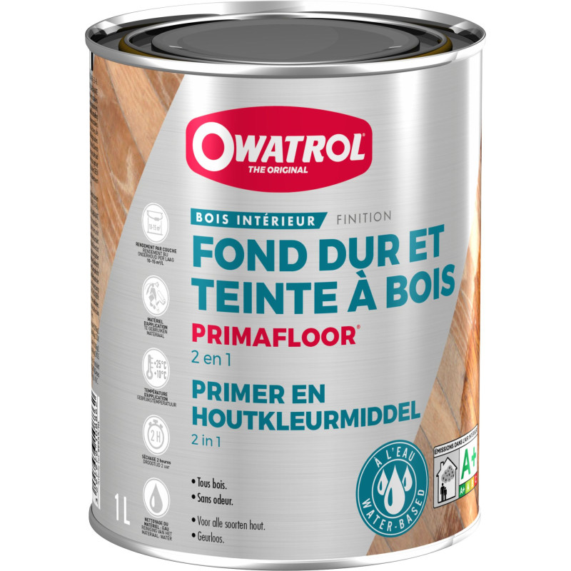PrimaFloor - Kleurloze grondlaag voor alle houtsoorten - Owatrol Pro PrimaFloor - Kleurloze grondlaag voor alle houtsoorten - Owatrol Pro