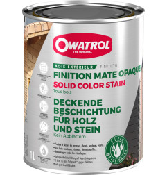 Mancha de cor sólida - Acabamento mate para madeira exterior - Owatrol Pro