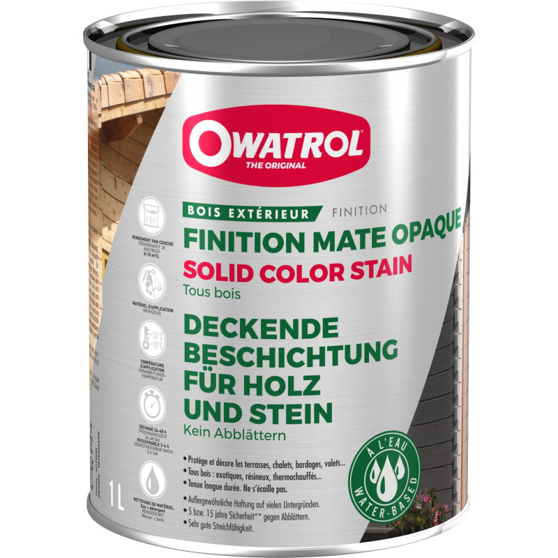 Solid Color Stain - Finitura opaca per legno posto in opera all'esterno - Owatrol Pro
