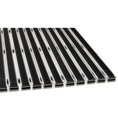 Deurmat met gekleurde nylonborstels en aluminium profiel - Vario BO - Rosco