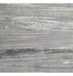 Margelle en Granit gris de Chine - Flammée et Brossée - Retombée - Bord droit adouci