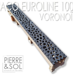 Canali di drenaggio con griglia estetica - Euroline 100 Voronoï - ACO