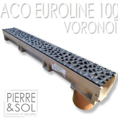 Caniveau à grille design - Euroline 100 Voronoï - ACO