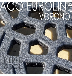 Canali di drenaggio con griglia estetica - Euroline 100 Voronoï - ACO