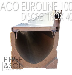 Slotted channel - Euroline 100 Discret 65 Inox - ACO