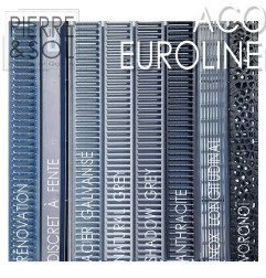 Calha de ranhura-EUROline 100 discreto 65 aço inoxidável-ACO