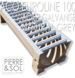 Entwässerungsrinne aus verzinktem Stahlgitter - Euroline Galva - ACO