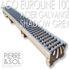 Caniveau à grille en acier galvanisé - Euroline Galva - ACO