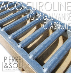 Entwässerungsrinne aus verzinktem Stahlgitter - Euroline Galva - ACO