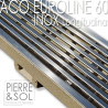 Canaletta di drenaggio a griglia in acciaio inox - Euroline Inox - ACO