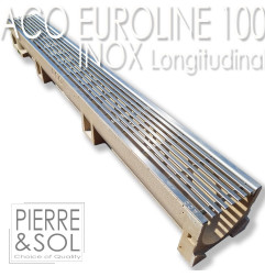 Stainless steel grid drainage channel - Euroline Inox - ACO