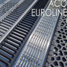 Canal de drenagem de grade de aço inoxidável - Euroline Inox - ACO