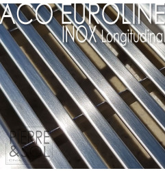 Stainless steel grid drainage channel - Euroline Inox - ACO