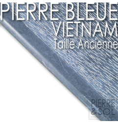 Cappetta Vietnam Blue Stone - Taglio vecchio - Forcellino - Bordo arrotondato 180 ° ammorbidito