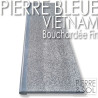Vietnam Blue Stone coping - Straight Rounded Edges with drop-offs - Bush hammered Vietnam Blue Stone coping - Straight Rounded Edges with drop-offs - Bush hammered