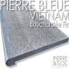 Vietnam Blue Stone coping - Straight Rounded Edges with drop-offs - Bush hammered Vietnam Blue Stone coping - Straight Rounded Edges with drop-offs - Bush hammered