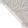 Margelle en Pierre Calcaire d'Egypte - Antique et Adoucie - Bord arrondi 180° adouci