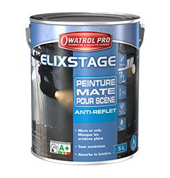 Elixstage - Matte paint for anti-reflective stage - Owatrol