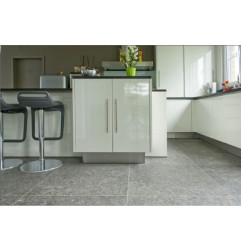 Réalisation en Dalles de Pierre Bleue Sablées