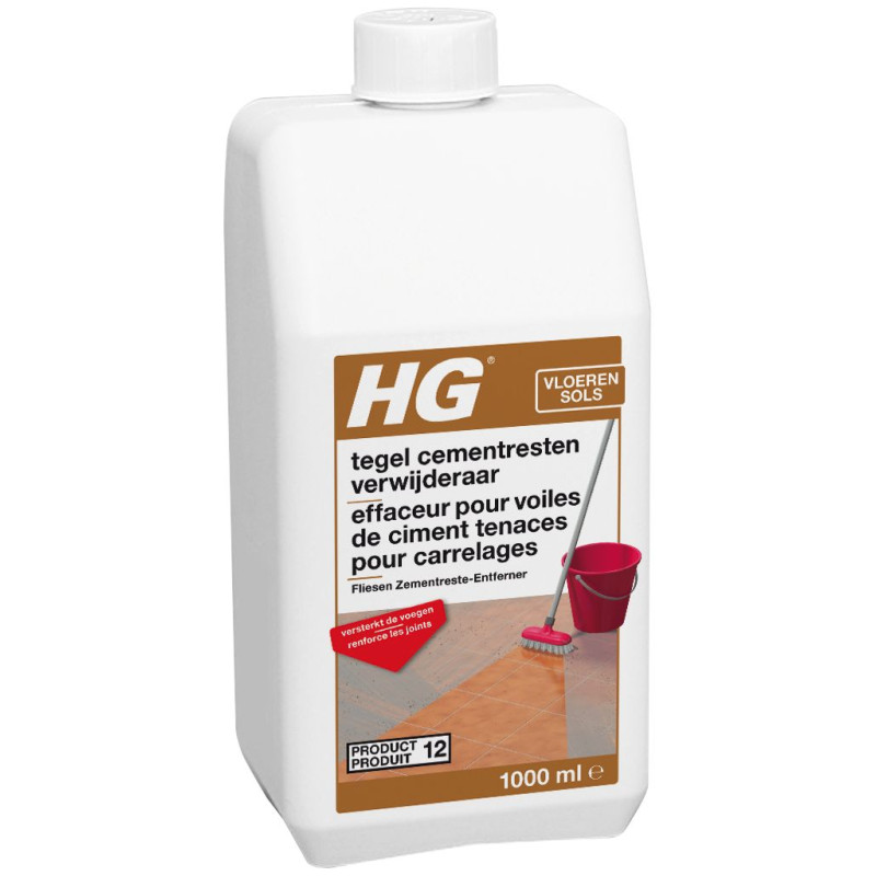 Cement stain remover for tiles 1 L - n°12 - HG