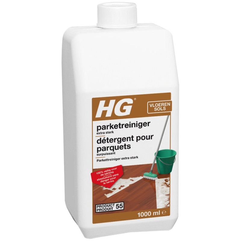 Détergent surpuissant pour parquets 1 L - Polish remover - HG