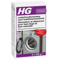 Ristrutturante e disincrostante per lavatrice e lavastoviglie - 2 x 100g - HG