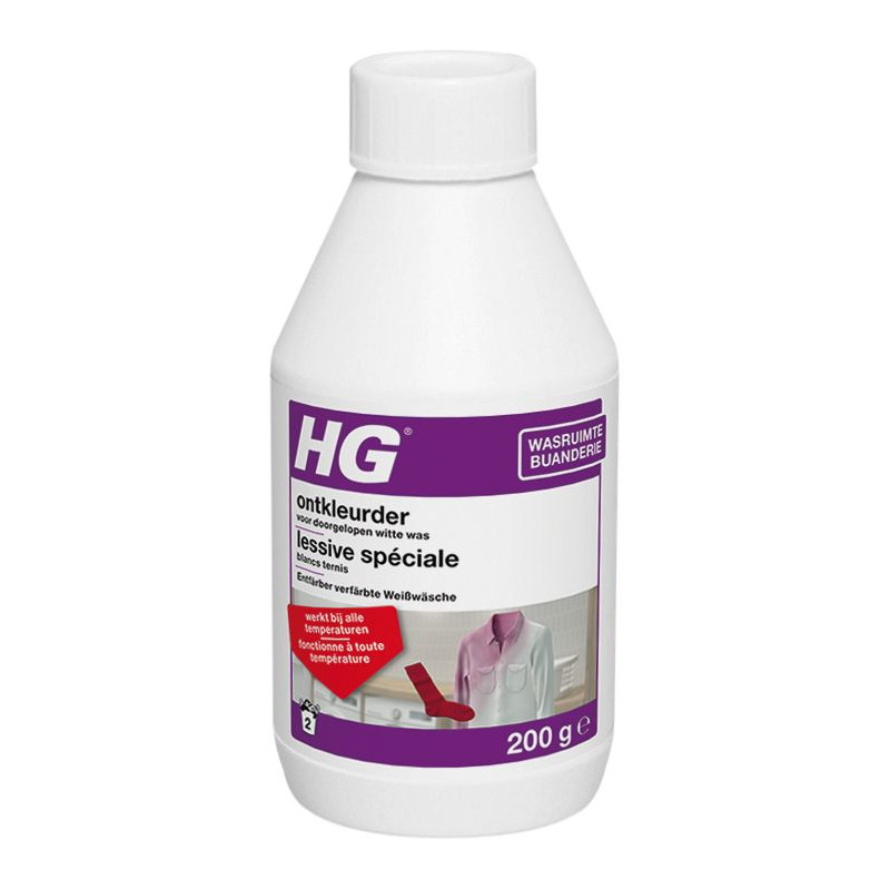 Special detergent for white tarnished 200 gr - HG