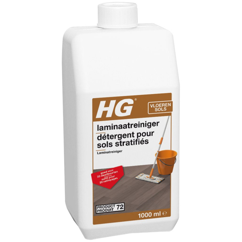 Détergent pour sols stratifiés 1 L - n°72 - HG Détergent pour sols stratifiés 1 L - n°72 - HG