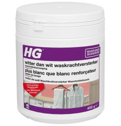 Renforçateur de lavage plus blanc que blanc avec détachant total 400 gr - HG