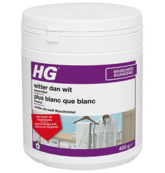 Whiter than white special detergent for white textiles 400 gr - HG