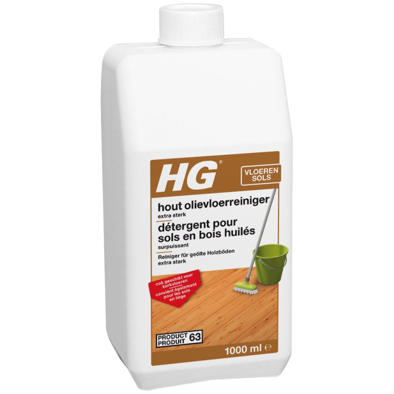 Powerful detergent for oiled floors 1 L - HG