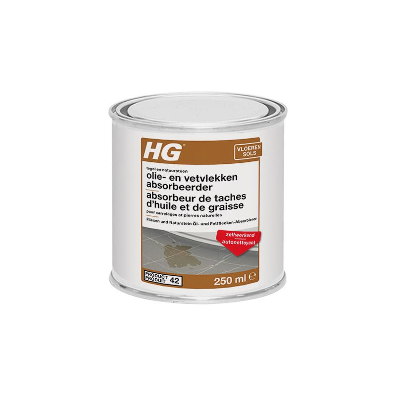 Absorber of tasks of oil and grease for natural stone 250 ml - HG Absorber of tasks of oil and grease for natural stone 250 ml - HG