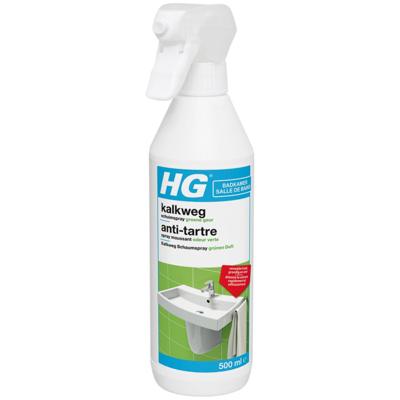 Spray moussant Antitartre avec puissante odeur verte 500 ml - HG