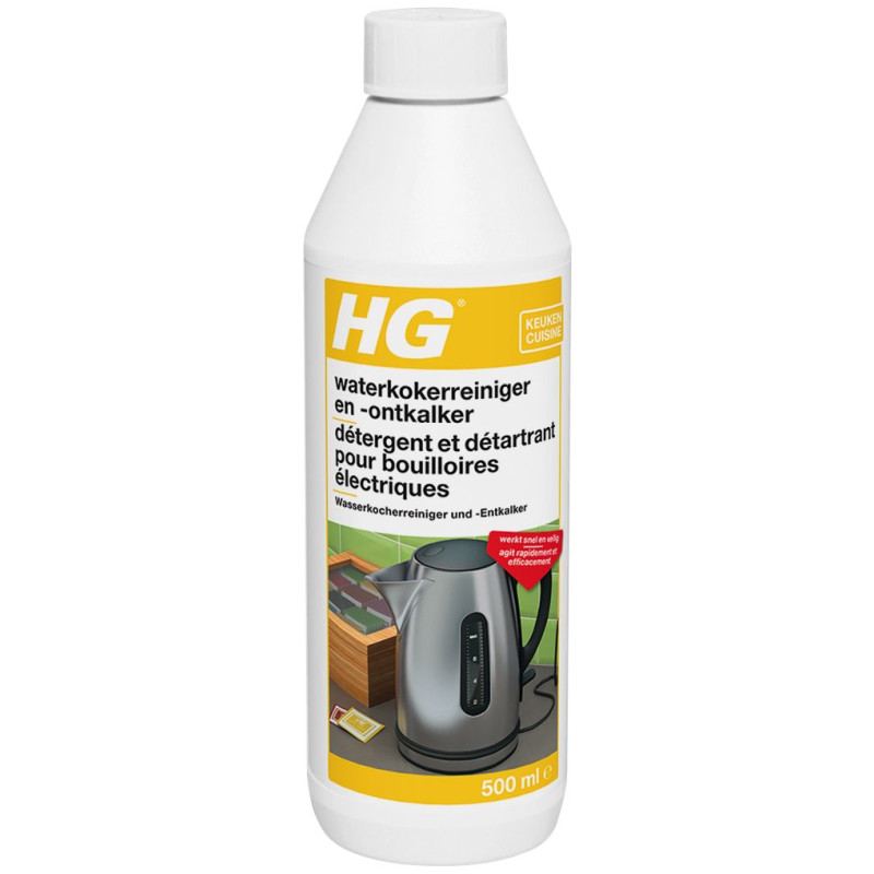 Waschmittel und Entkalkung für Wasserkocher 500 ml - HG Waschmittel und Entkalkung für Wasserkocher 500 ml - HG