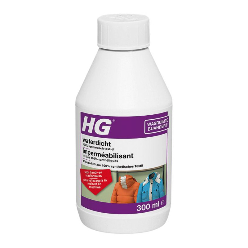 Agente impermeabilizante tejidos 100% sintéticos 300 ml - HG